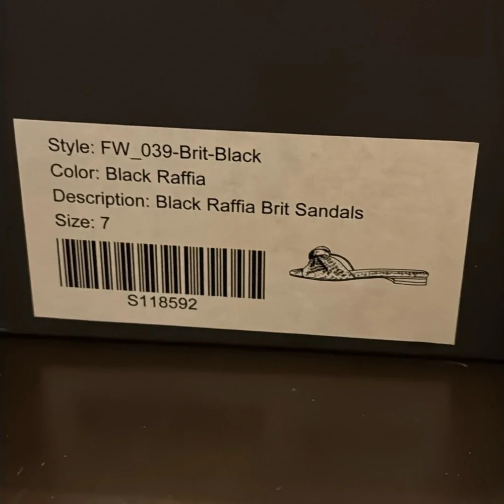 Black Raffia Brit Sandals TUCKERNUCK SHOES